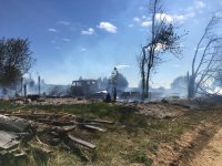 Пожар в д. Дворище Никольского района