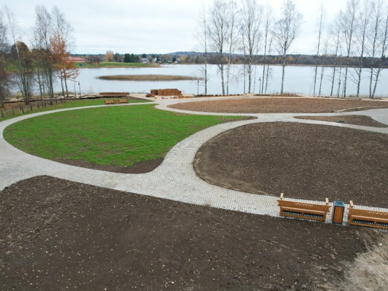 В Вологодской области практически завершено создание парка «Берег Дионисия» – готовность составляет 90%