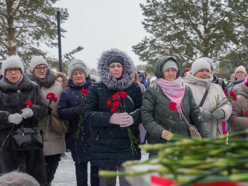 Вологжане почтили память участников СВО на Аллее Героев